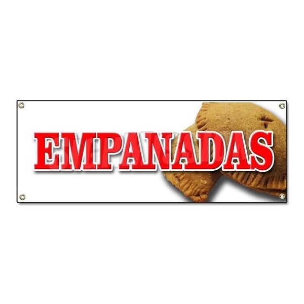 EMPANADAS BANNER SIGN latin restaurant food meat chicken hot pocket